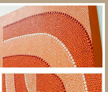 表面の模様がひとつひとつ無数の点で描かれており、手間暇かかった存在感溢れるアートになっております。