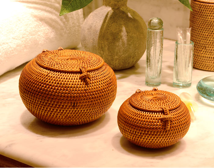 アタで編まれたボールケース[Mサイズ]