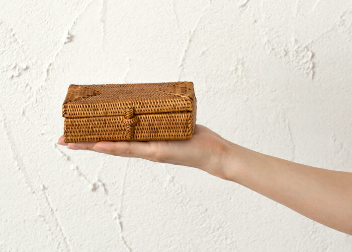 アタ製 アジアン フタつき小物入れ ミニケース 印鑑ケース タバコケース カードケース