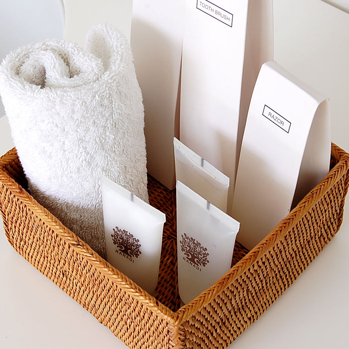 アタで編まれた四角い収納ボックス[Bタイプ]