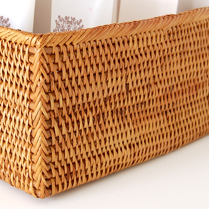 アタで編まれた四角い収納ボックス[Bタイプ]