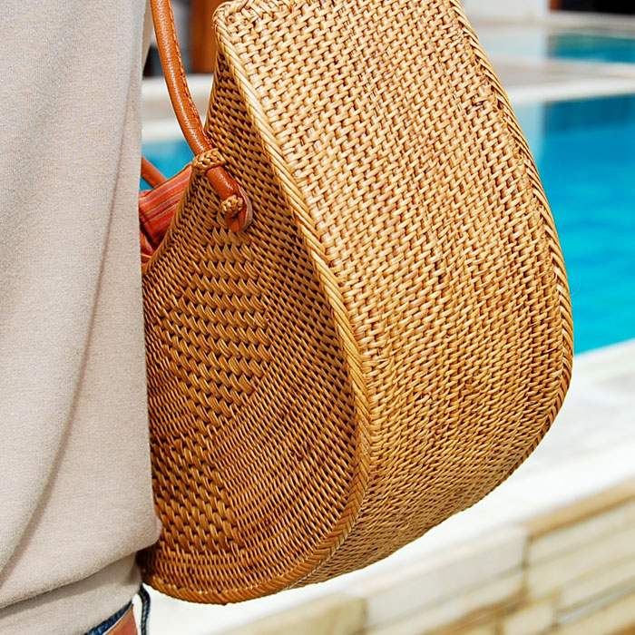 アタ かごバッグ トートバッグ カゴバッグ 夏 アジアンバッグ バスケット