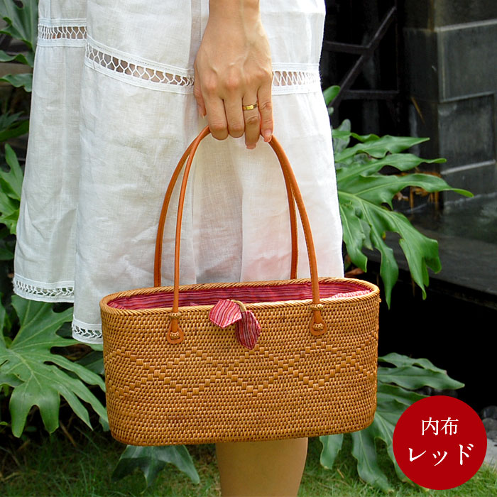 アタ かごバッグ トートバッグ カゴバッグ 夏 アジアンバッグ バスケット