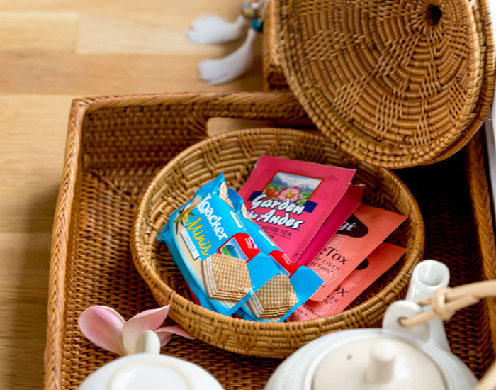 収納 バスケット 小物入れ アジアン アタ タッセル