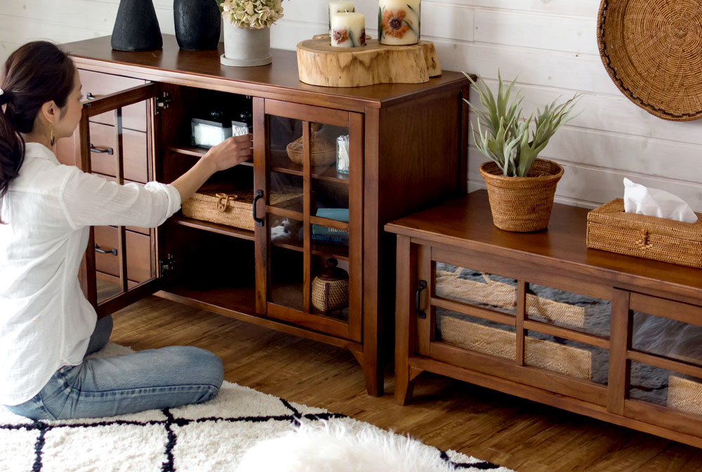 開放的な雰囲気のリビングへ模様替え。