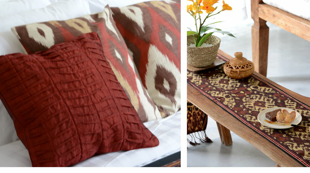 ファブリックで魅せるリビングルーム