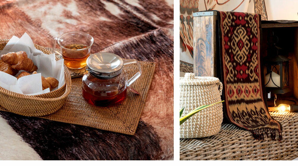 トレンドを意識しつつもジプシーの生活のような、自由なミックススタイルでコーディネート。