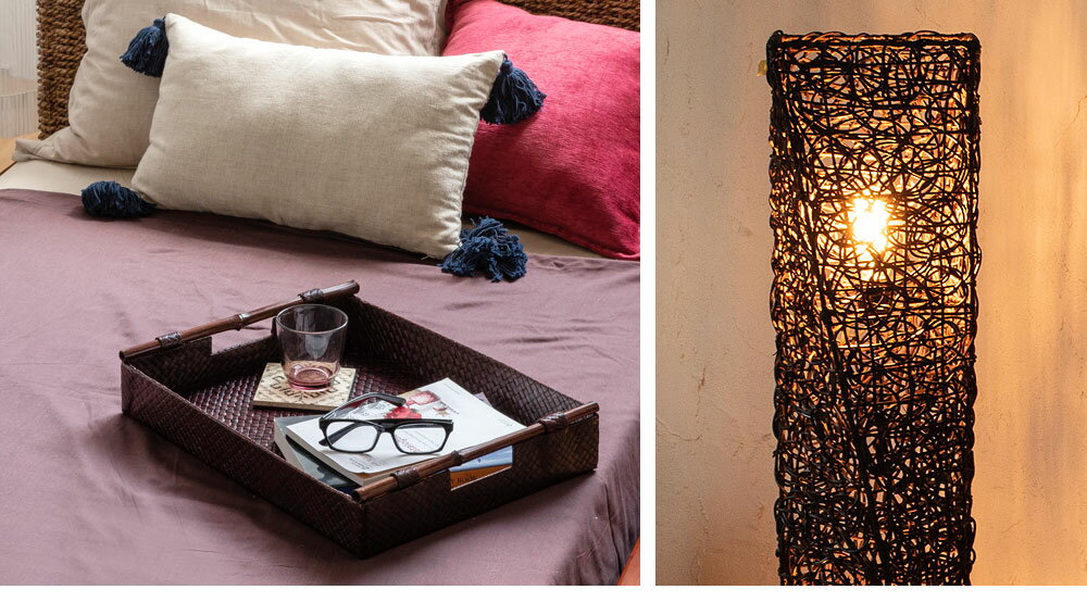 間接照明から漏れる優しい光に癒される。