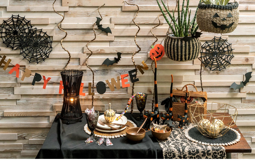 おすすめコーディネート実例。大人のハロウィン・ダイニング。