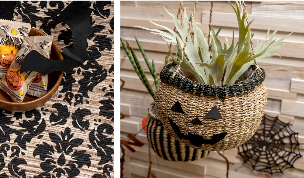 オレンジやブラックを使いながらも、子供っぽくならずシックに魅せます。 