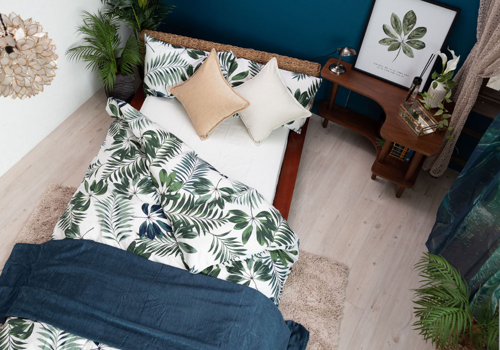 開放的な雰囲気のベッドルームへ模様替え。