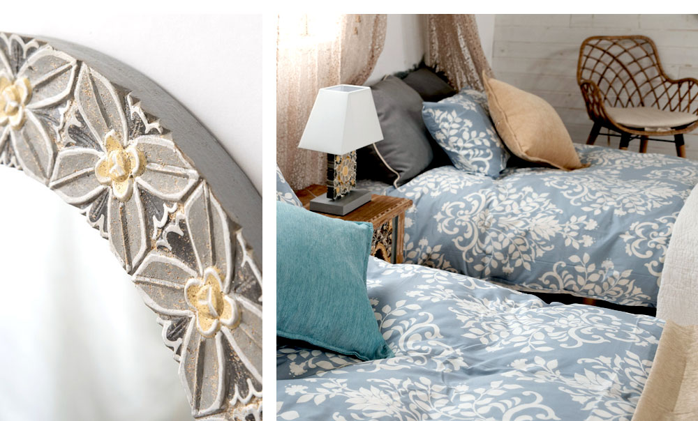 注目インテリアスタイル、フレンチモロッカンを取り入れたベッドルーム