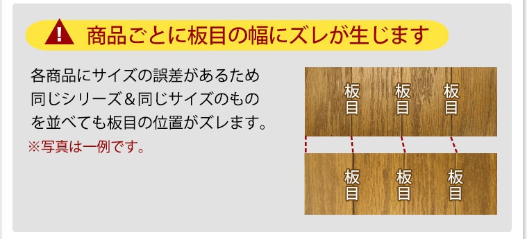 カーペットの板目が並行でない