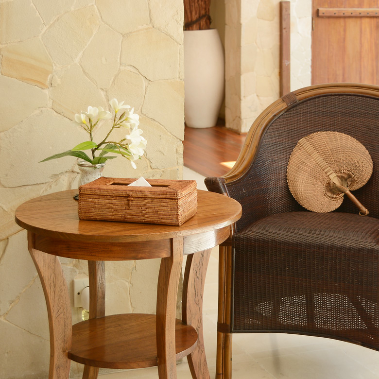 アタで編まれたティッシュケースカバー アジアン バリ アジアン雑貨