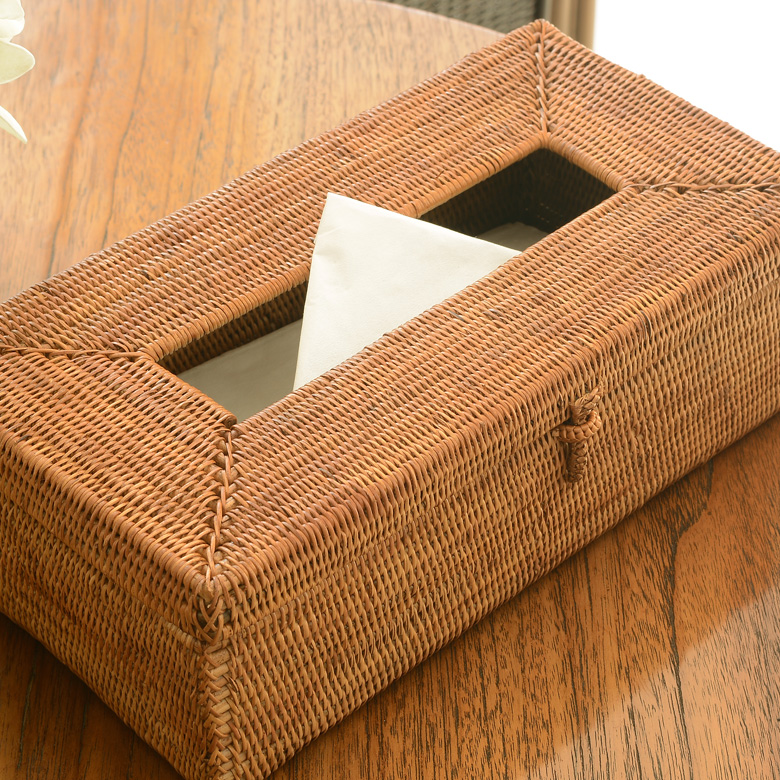 アタで編まれたティッシュケースカバー アジアン バリ アジアン雑貨