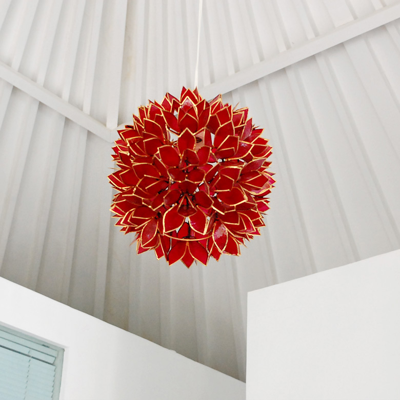 カピスシェルのペンダントライト アジアン バリ アジアン雑貨