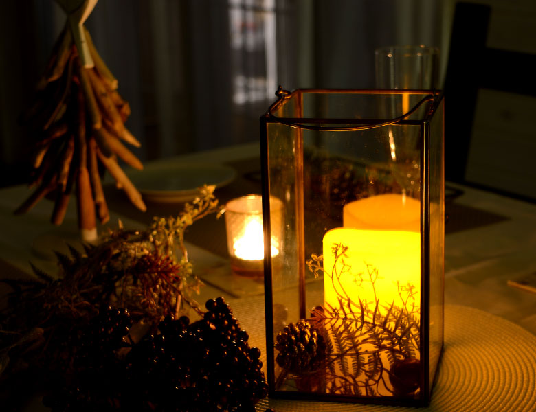 ガラスボックス　ガラスケース　キャンドルランタン　ディスプレイケース　小物入れ