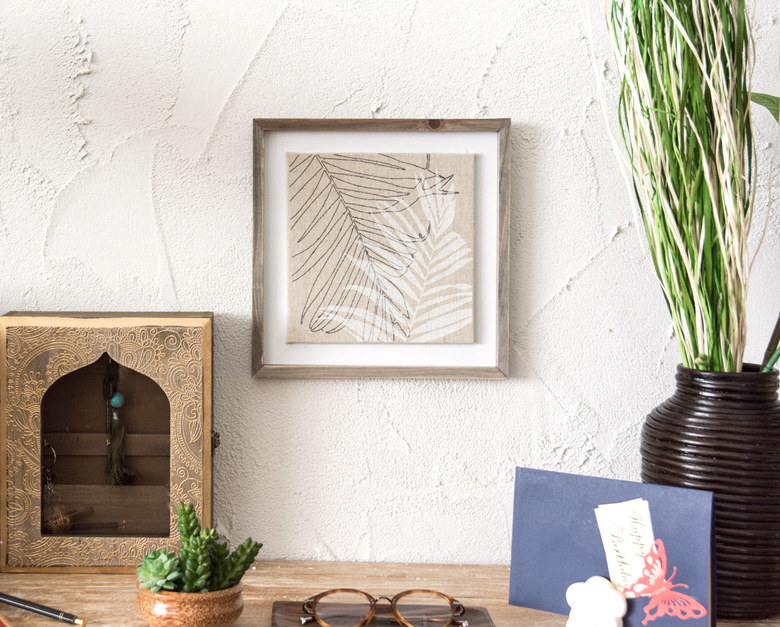 ヤシの葉アートフレーム