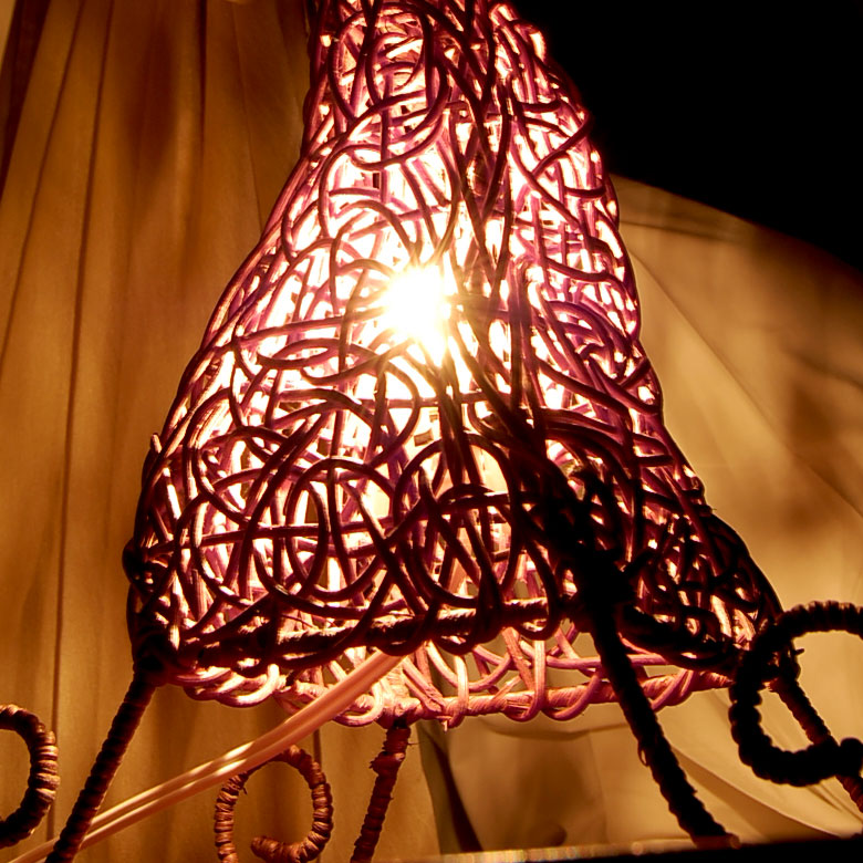 天然素材をいかした照明