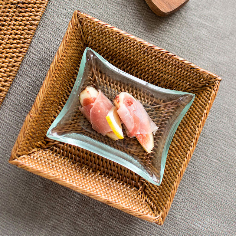 食器としても使えるガラストレイ  アジアン アジアン雑貨