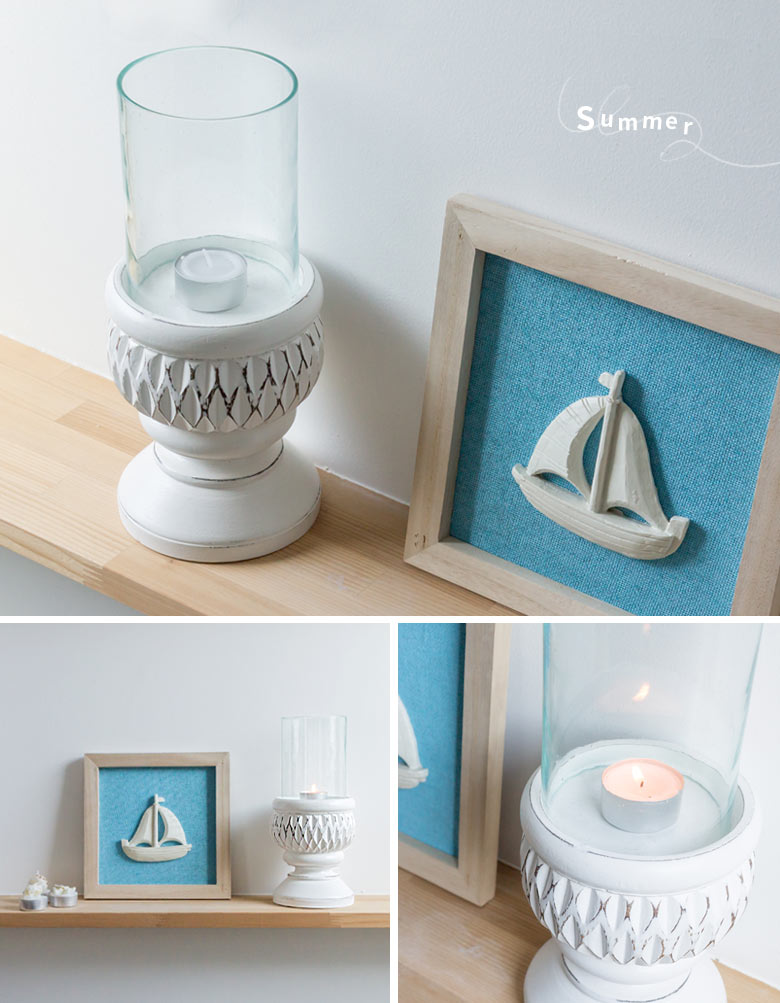 キャンドルホルダー おしゃれ 木製 ろうそく立て ガラス キャンドルスタンド 大きい ティーライトキャンドル 北欧 ホワイト 白 ローソク立て  アンティーク風