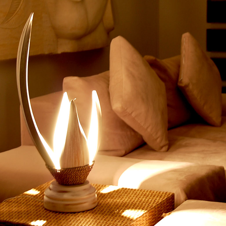 天然素材をいかした照明