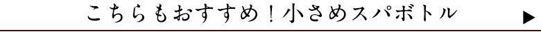 小さめスパボトルもおすすめ