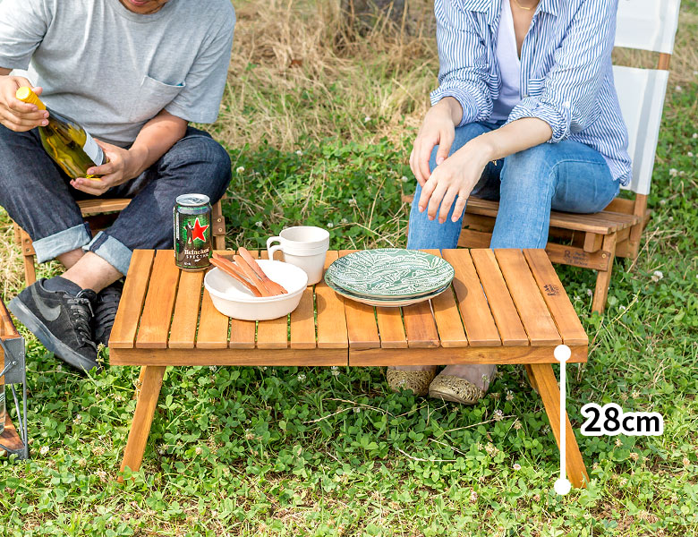 フォールディングテーブル テーブル ロースタイル 折り畳み