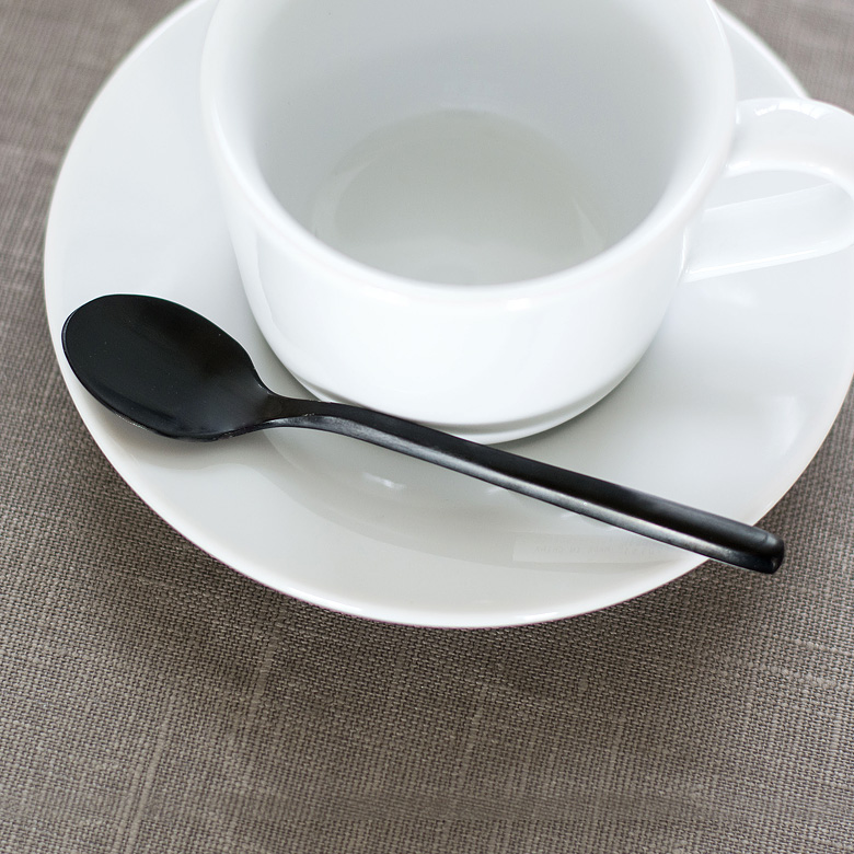 マットブラックの上品な質感 コーヒースプーン