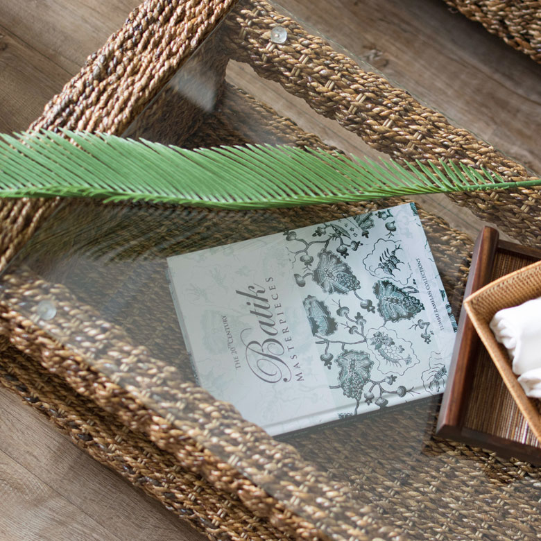 アバカ素材のセンターテーブル