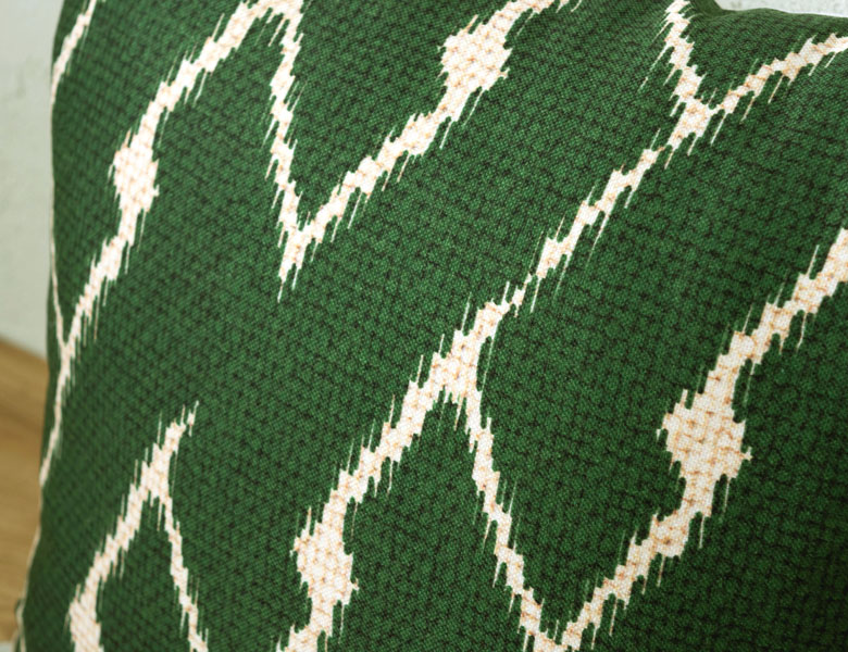 渋みのあるドビー織り風のプリント