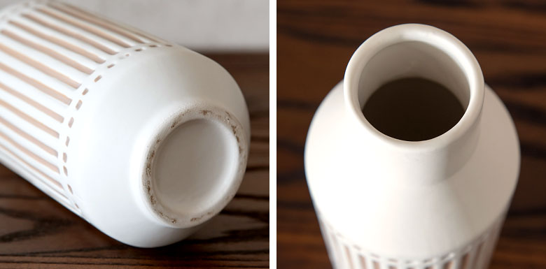 間口と底面が細いすっきりとしたデザイン