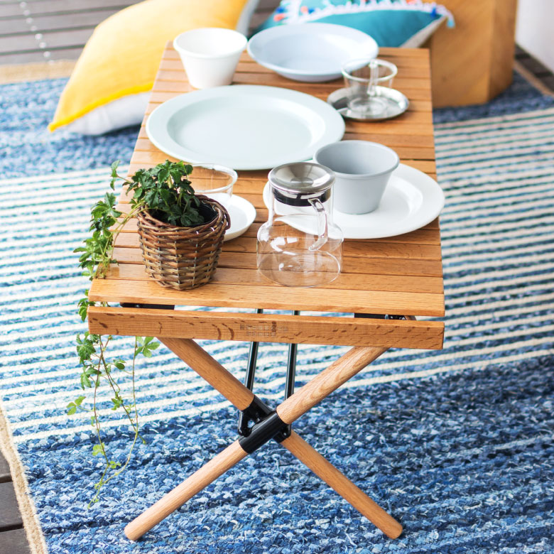 アウトドアシーンをよりオシャレに演出