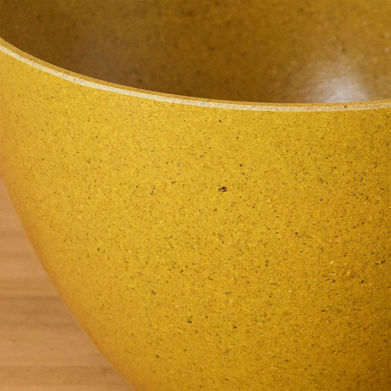 米外皮のもみ殻を原料とした、生分解性の素材アップ