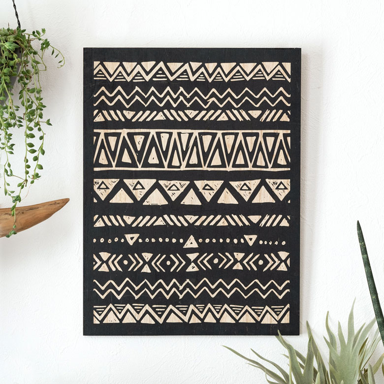 ネイティブ柄が美しいアートパネル
