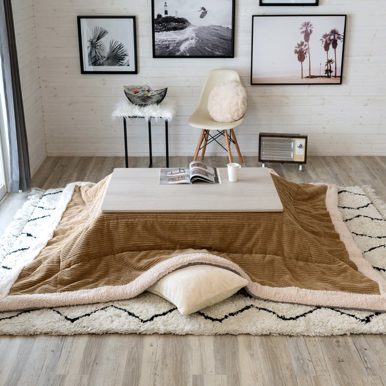 80×120cm以下の天板と一緒に使えるサイズです