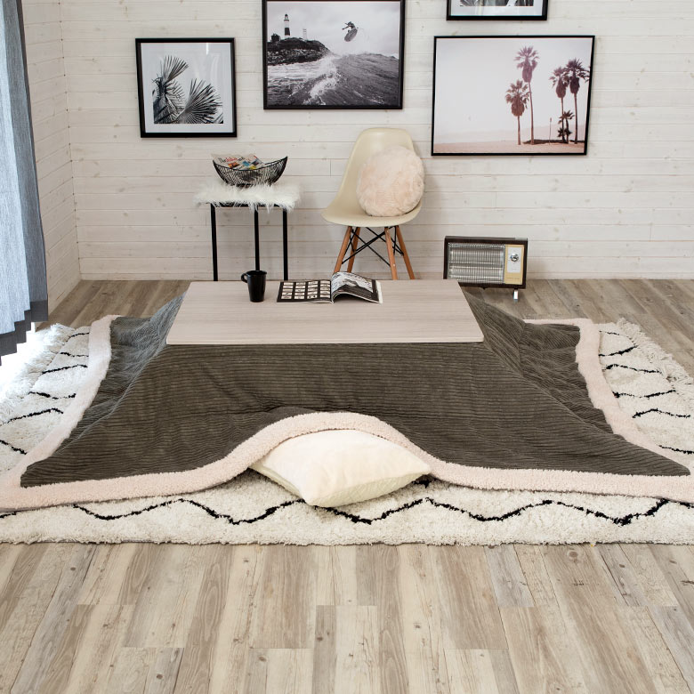 80×120cm以下の天板と一緒に使えるサイズです