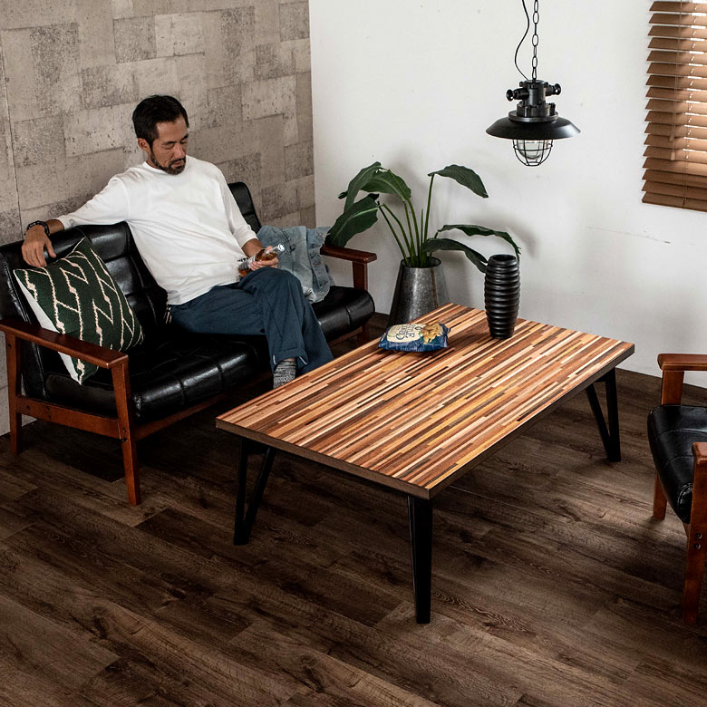 こたつ布団無しでも使えるこだわりのデザイン