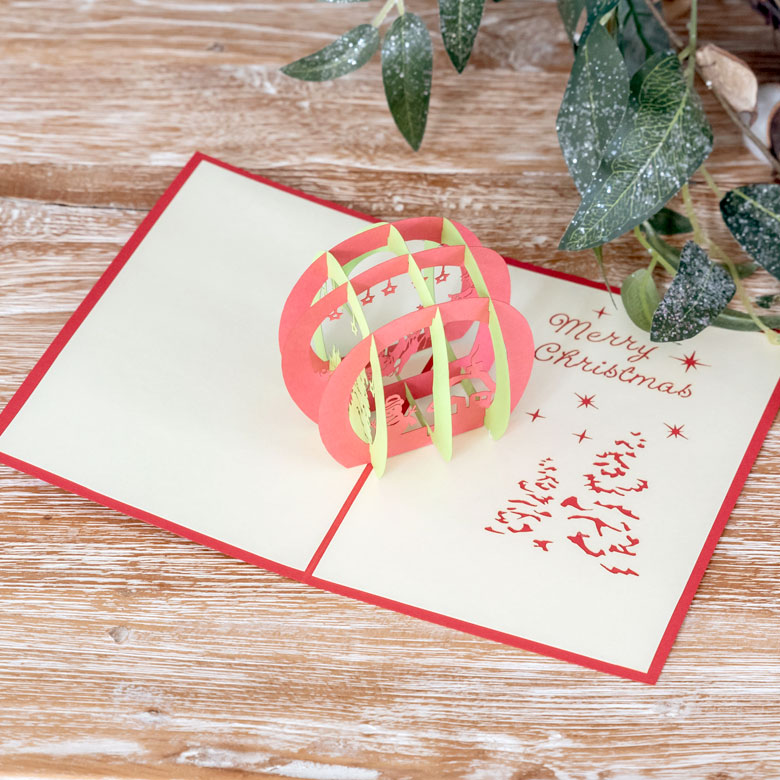 ポップアップクリスマスカード オーナメント