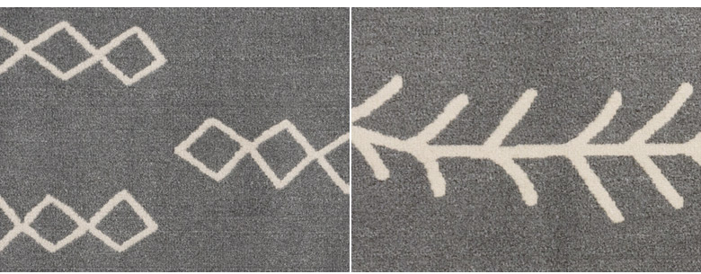 象形文字のようなレトロなデザイン。