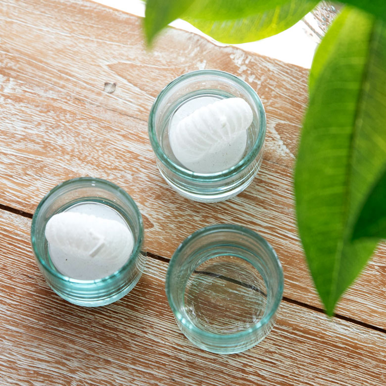 ガラス製だからキャンドルホルダーとしても使えます