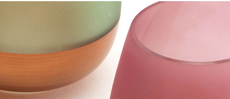 すりガラスの質感。