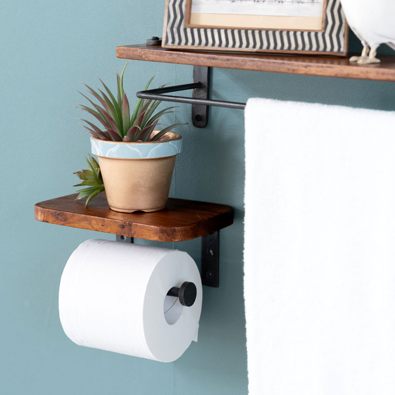 トイレットペーパーが1つかけられます