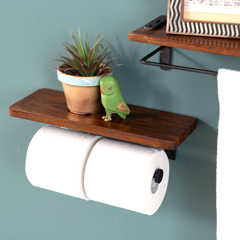 アイアン製トイレットペーパーホルダー