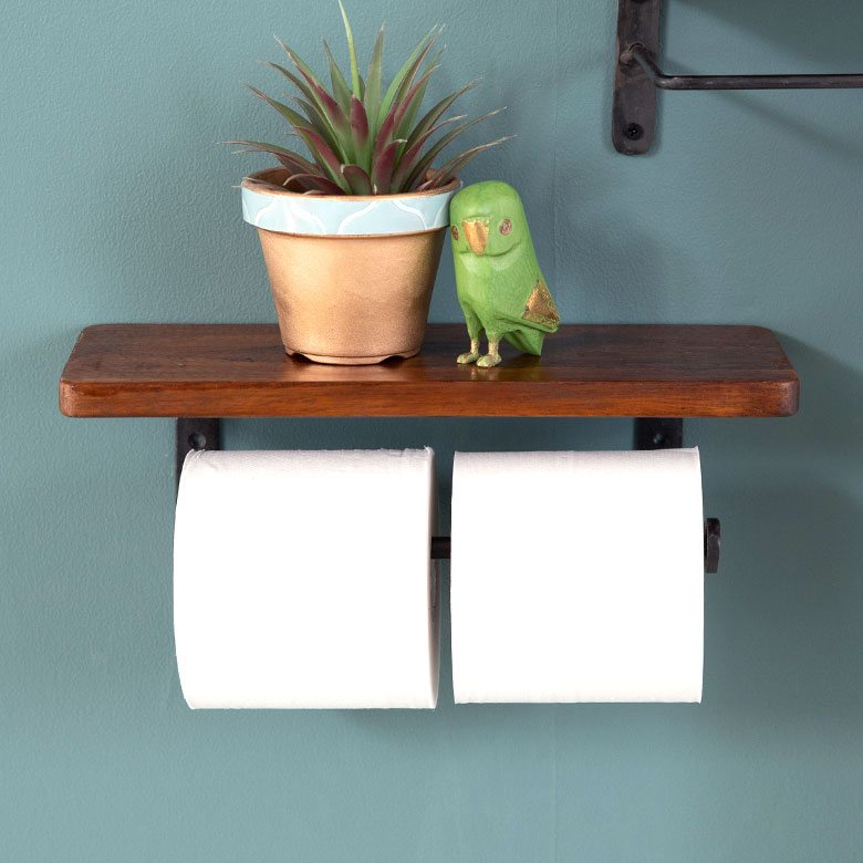 トイレットペーパーが2個かけられます