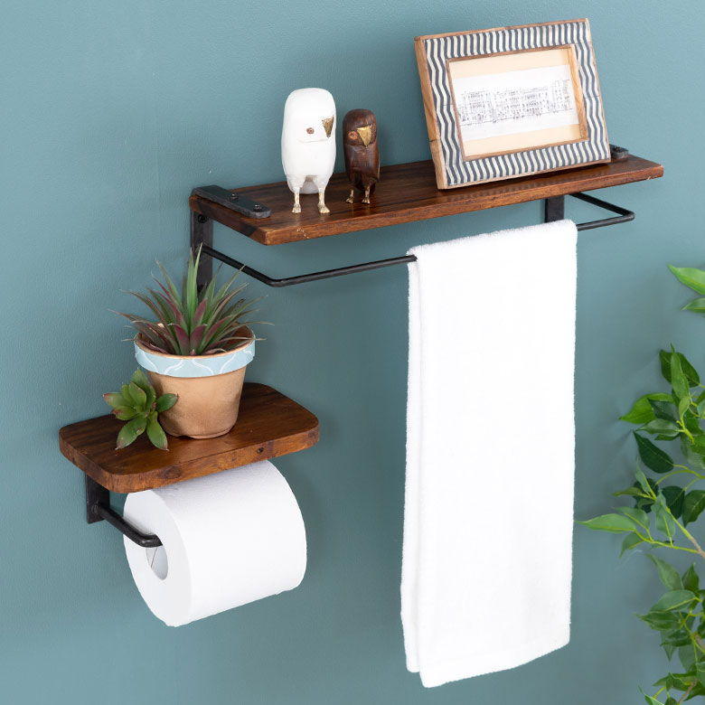 アイアン製トイレットペーパーホルダーとも相性よし