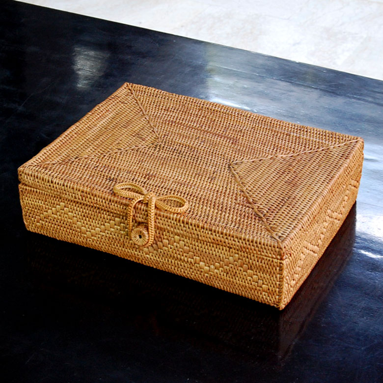 アタ製ボックス型バスケット