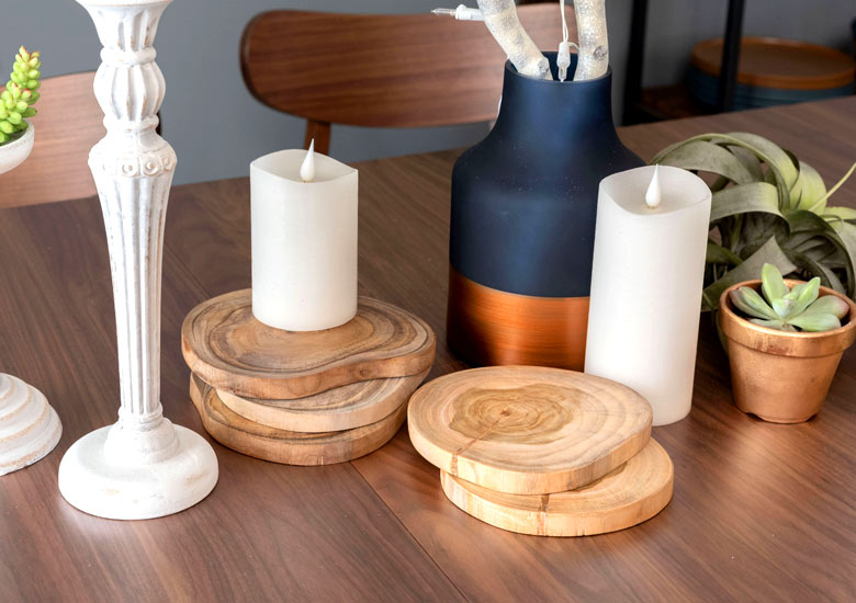 キャンドルをのせても素敵