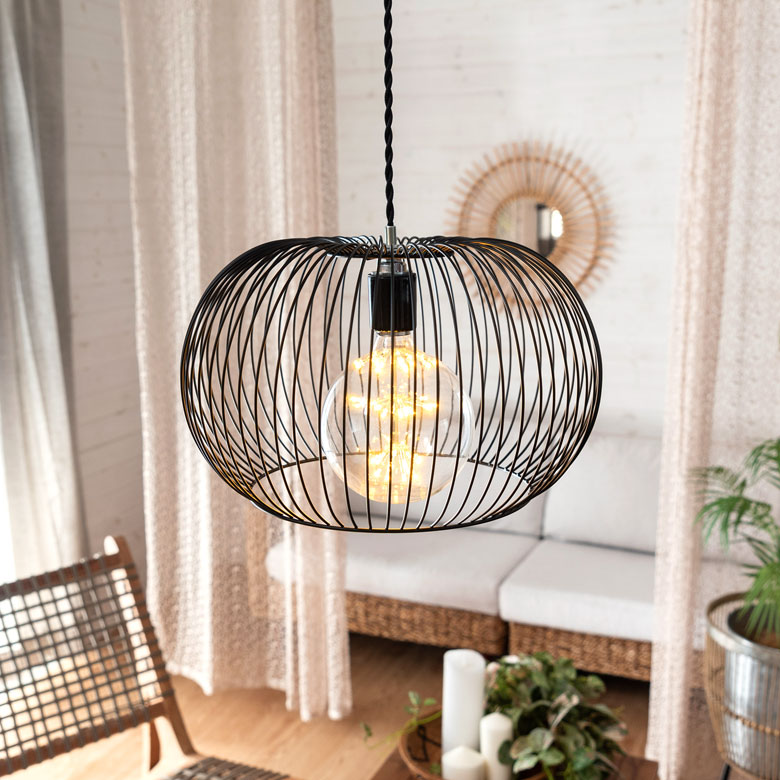 ワイヤーフレームのシンプルな照明。