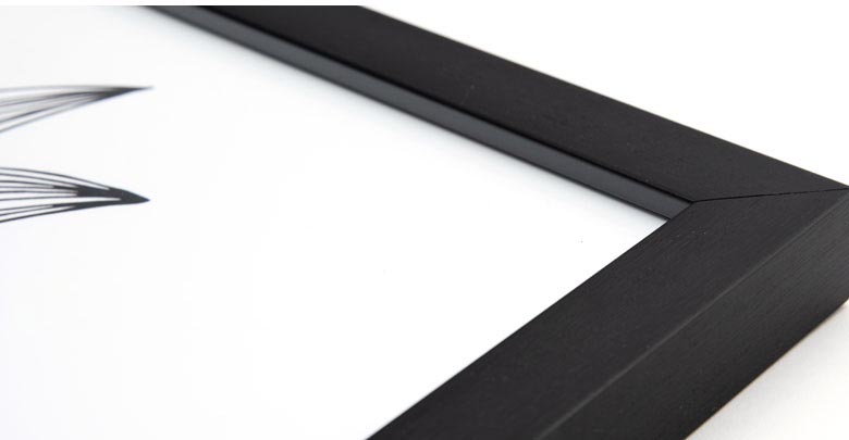 キャンバス地にプリントされた写真フレーム。